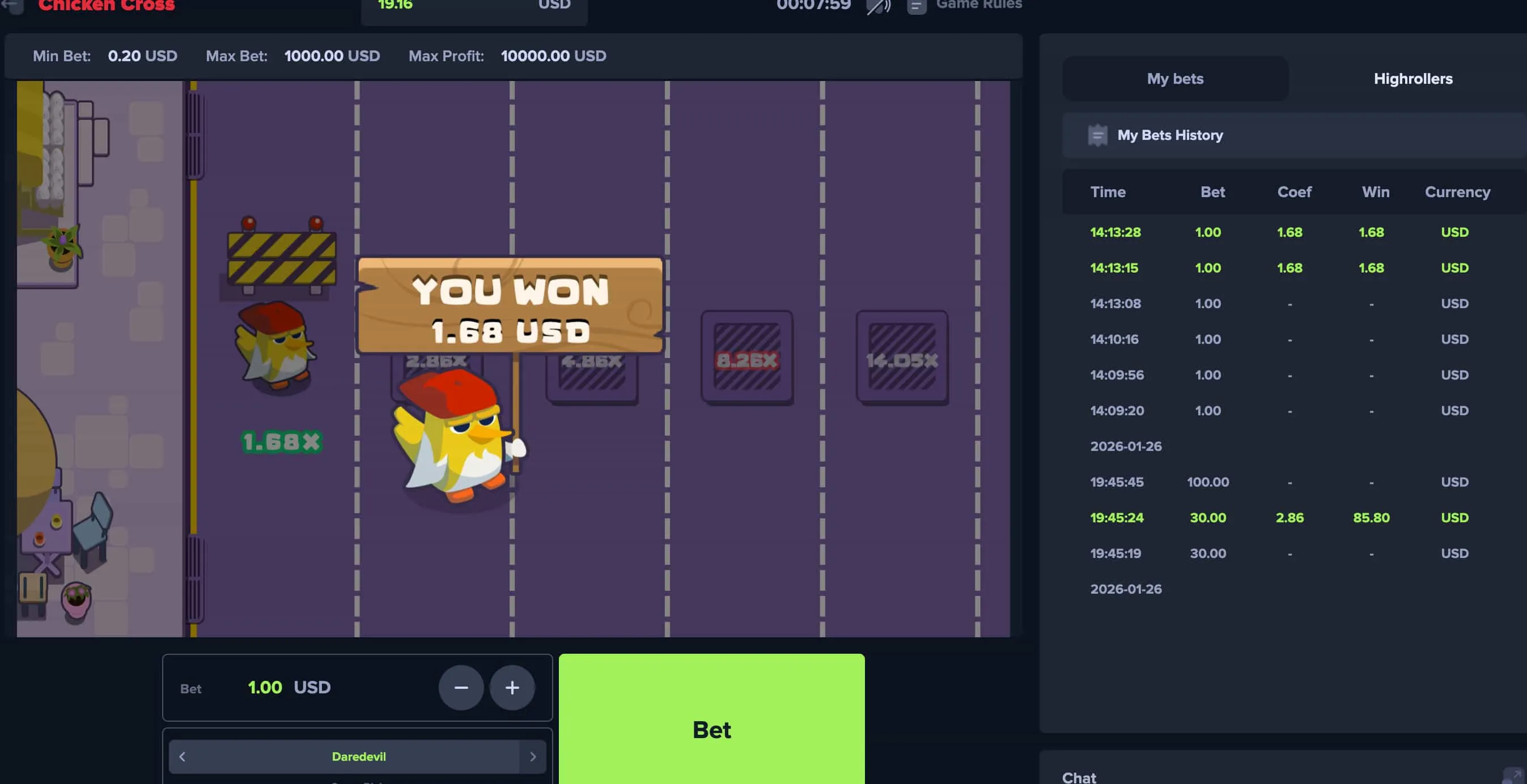 Bezpłatna Wersja Chicken Cross od Upgaming